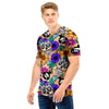 Sugar Skull Flower Men T Shirt-grizzshop