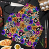 Sugar Skull Flower Men's Apron-grizzshop