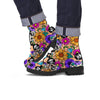 Sugar Skull Flower Men's Boots-grizzshop