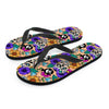 Sugar Skull Flower Men's Flip Flops-grizzshop