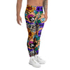 Sugar Skull Flower Men's Leggings-grizzshop