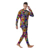 Sugar Skull Flower Men's Pajamas-grizzshop