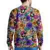 Sugar Skull Flower Men's Sweatshirt-grizzshop