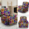 Sugar Skull Flower Recliner Cover-grizzshop