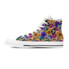 Sugar Skull Flower Women's High Top Shoes-grizzshop