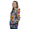 Sugar Skull Flower Women's Hoodie-grizzshop