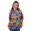 Sugar Skull Flower Women's Hoodie-grizzshop