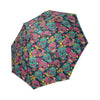 Sugar Skull Girly Skeleton Floral Pattern Print Foldable Umbrella-grizzshop