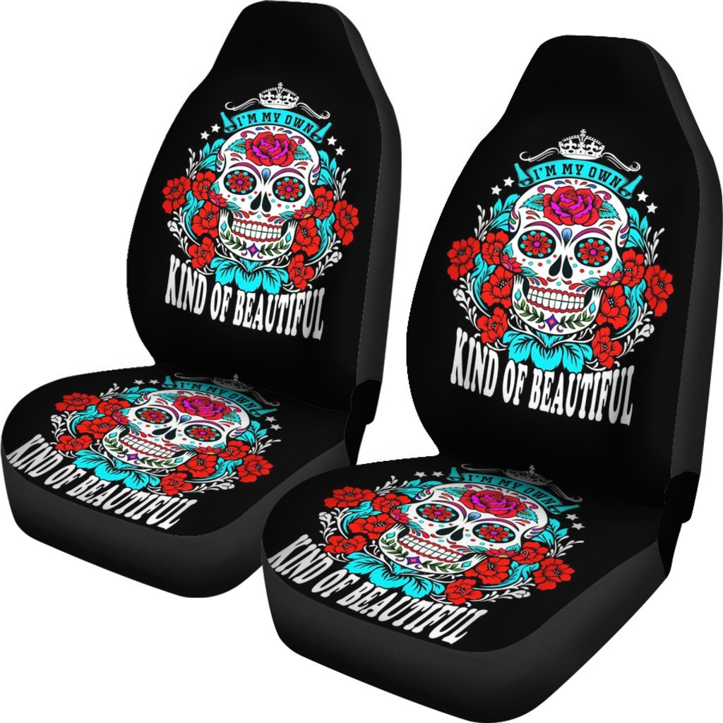 Sugar Skull Kind Of Beautiful Car Seat Covers-grizzshop