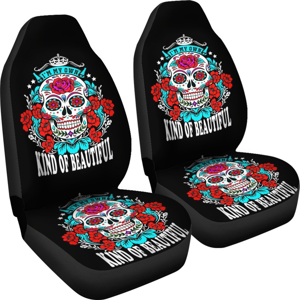 Sugar Skull Kind Of Beautiful Car Seat Covers-grizzshop