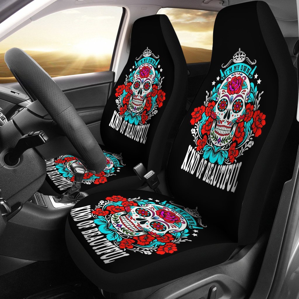 Sugar Skull Kind Of Beautiful Car Seat Covers-grizzshop