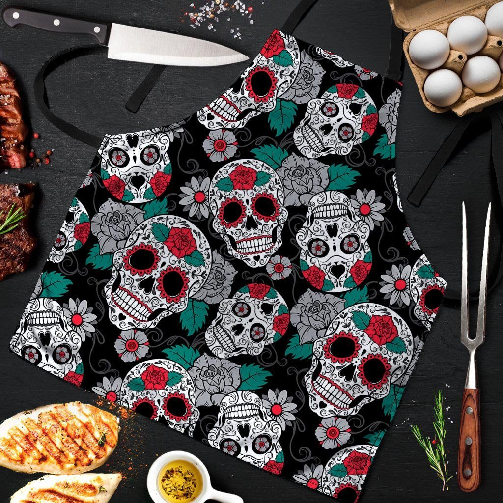 Sugar Skull Men's Apron-grizzshop