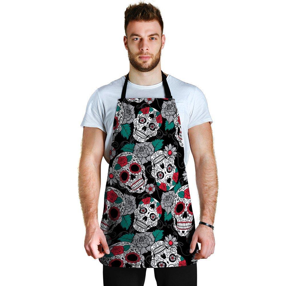 Sugar Skull Men's Apron-grizzshop