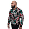 Sugar Skull Men's Bomber Jacket-grizzshop