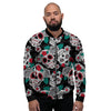 Sugar Skull Men's Bomber Jacket-grizzshop