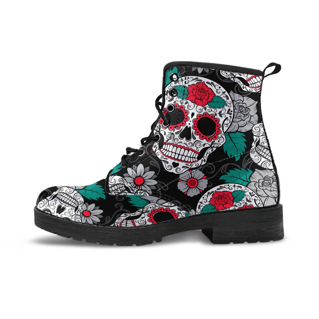 Sugar Skull Men's Boots-grizzshop