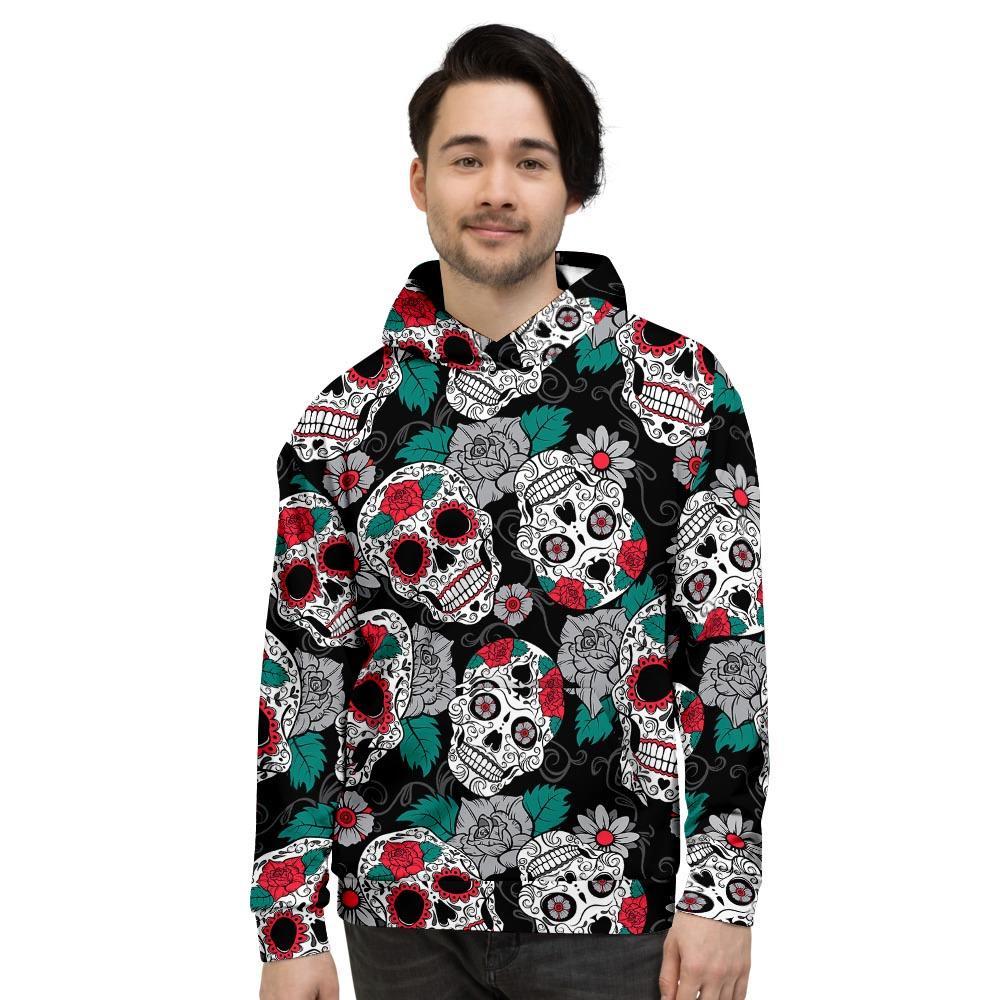 Sugar Skull Men's Hoodie-grizzshop