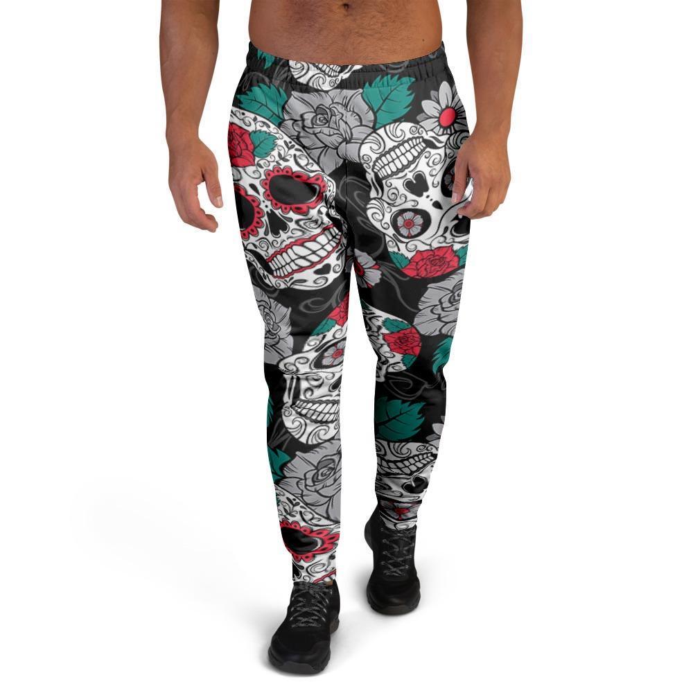 Sugar Skull Men's Joggers-grizzshop