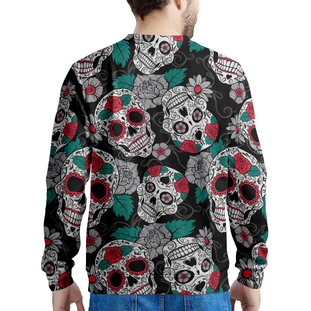 Sugar Skull Men's Sweatshirt-grizzshop