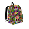 Sugar Skull Mexican Floral Backpack-grizzshop