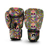 Sugar Skull Mexican Floral Boxing Gloves-grizzshop