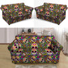 Sugar Skull Mexican Floral Loveseat Cover-grizzshop