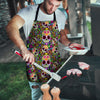 Sugar Skull Mexican Floral Men's Apron-grizzshop