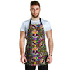 Sugar Skull Mexican Floral Men's Apron-grizzshop