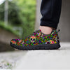 Sugar Skull Mexican Floral Men's Sneakers-grizzshop