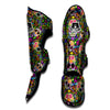 Sugar Skull Mexican Floral Muay Thai Shin Guard-grizzshop