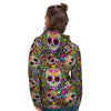 Sugar Skull Mexican Floral Women's Hoodie-grizzshop