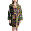 Sugar Skull Mexican Floral Women's Robe-grizzshop