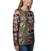 Sugar Skull Mexican Floral Women's Sweatshirt-grizzshop