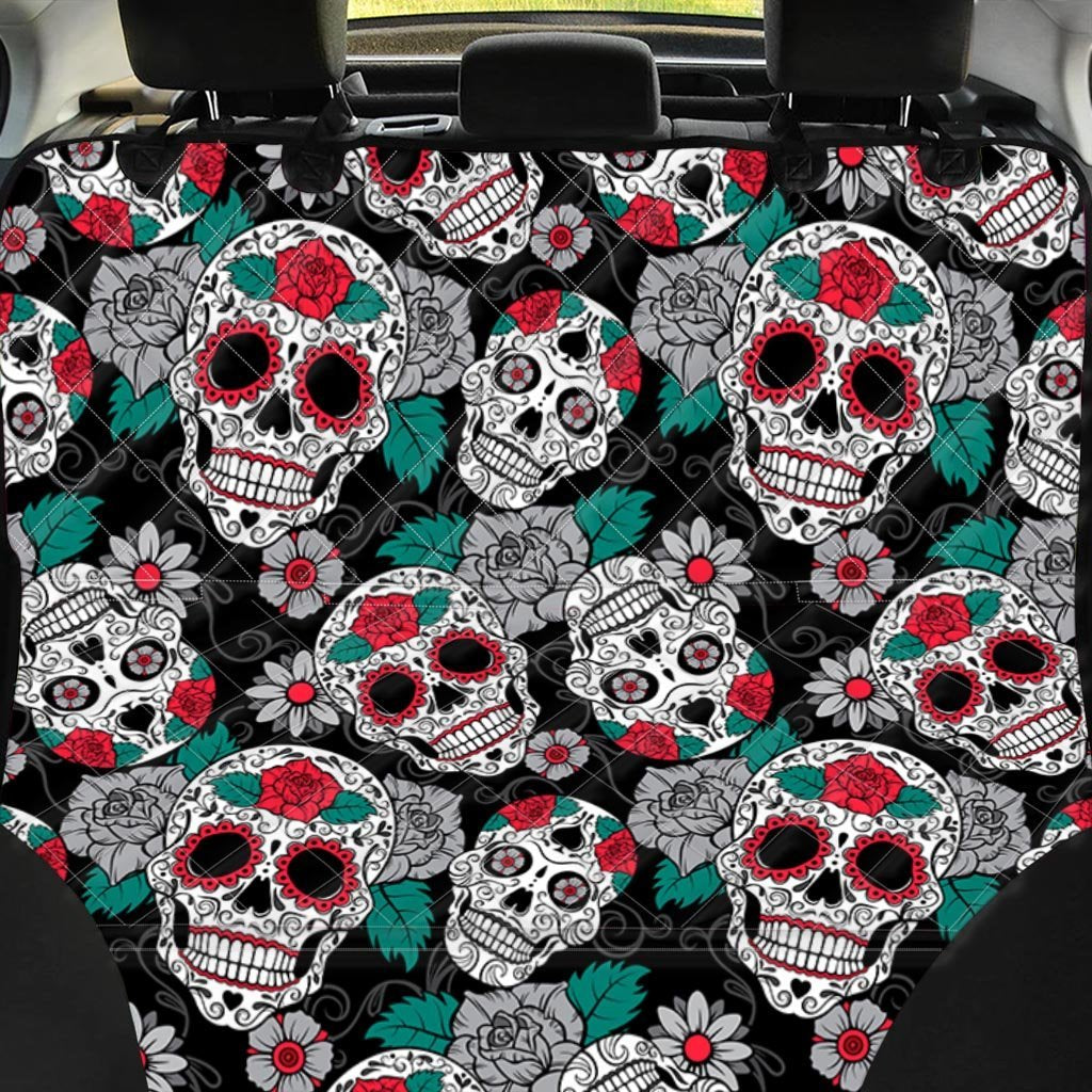 Sugar Skull Pet Car Seat Cover-grizzshop