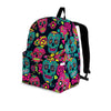 Sugar Skull Print Backpack-grizzshop