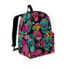 Sugar Skull Print Backpack-grizzshop