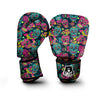 Sugar Skull Print Boxing Gloves-grizzshop