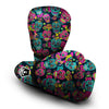 Sugar Skull Print Boxing Gloves-grizzshop