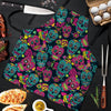 Sugar Skull Print Men's Apron-grizzshop