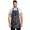 Sugar Skull Print Men's Apron-grizzshop