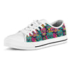 Sugar Skull Print Men's Low Top Shoes-grizzshop