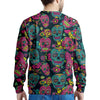 Sugar Skull Print Men's Sweatshirt-grizzshop