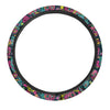 Sugar Skull Print Steering Wheel Cover-grizzshop