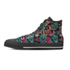 Sugar Skull Print Women's High Top Shoes-grizzshop