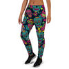 Sugar Skull Print Women's Joggers-grizzshop