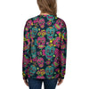 Sugar Skull Print Women's Sweatshirt-grizzshop