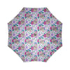 Sugar Skull Skeleton Girly Floral Pattern Print Foldable Umbrella-grizzshop