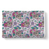 Sugar Skull Skeleton Girly Floral Pattern Print Throw Blanket-grizzshop