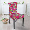 Sugar Skull Skeleton Girly Floral Pirate Pattern Print Chair Cover-grizzshop