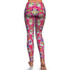 Sugar Skull Skeleton Girly Floral Pirate Pattern Print Pattern Women Leggings-grizzshop